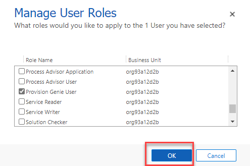 Select roles